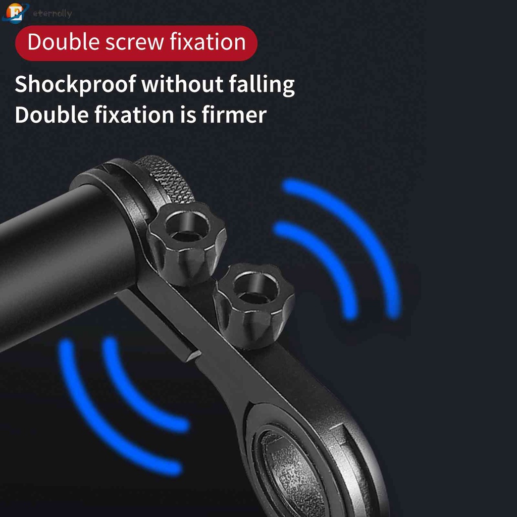 Bộ Thanh Nối Dài Tay Lái Xe Đạp MTB Kèm Đèn Và Giá Đỡ Đôi Mở Rộng