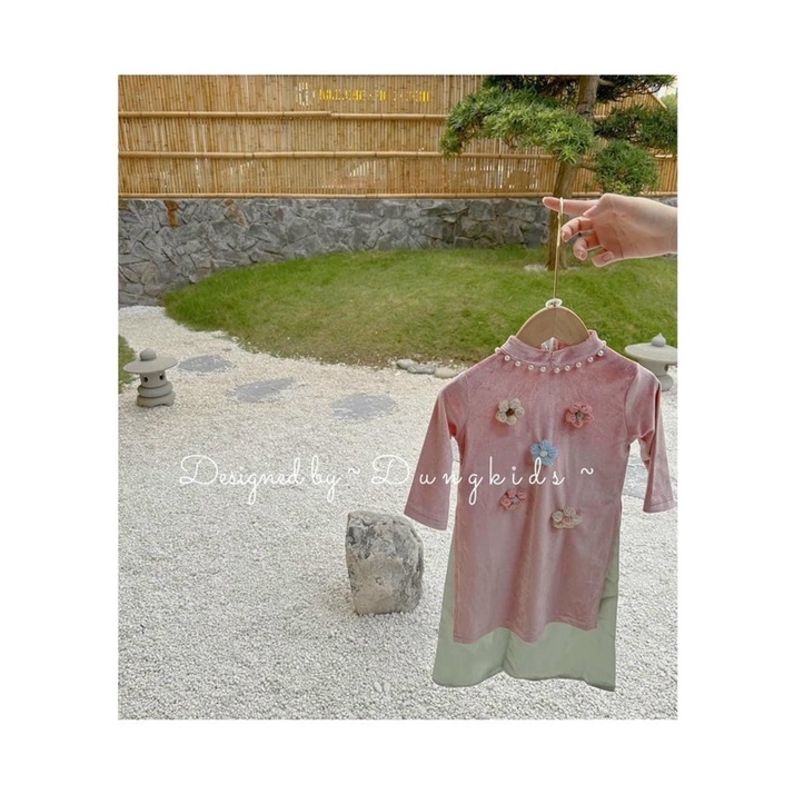 Combo 3 món áo dài bé