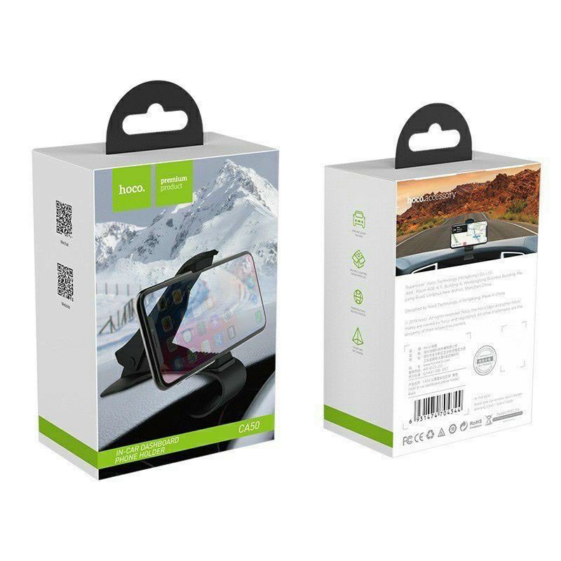 GIÁ ĐỠ KẸP ĐIỆN THOẠI HOCO CA50 TRÊN TAPLO CHO XE HƠI Ô TÔ