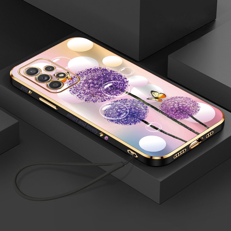Ốp Điện Thoại Silicon Mềm Hình Hoa Bồ Công Anh Cho Samsung Galaxy A14 A34 A54 5G A73 A53 A33 5G