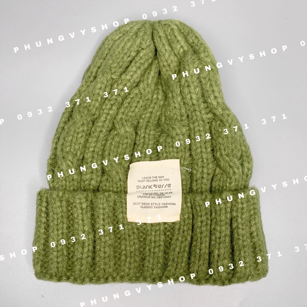 Mũ len beanie hàn quốc chất len siêu ấm dày dặn mùa thu đông Phungvyshop- Nón unisex nam nữ XING FI