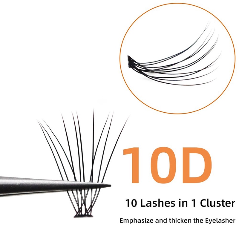 Lông Mi Giả 10D Màu Xanh Lá Tự Nhiên Chất Lượng Cao