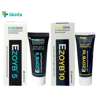 Ezoyb 5 - ezoyb 10 gel làm giảm và ngăn ngừa mụn benzoyl peroxide