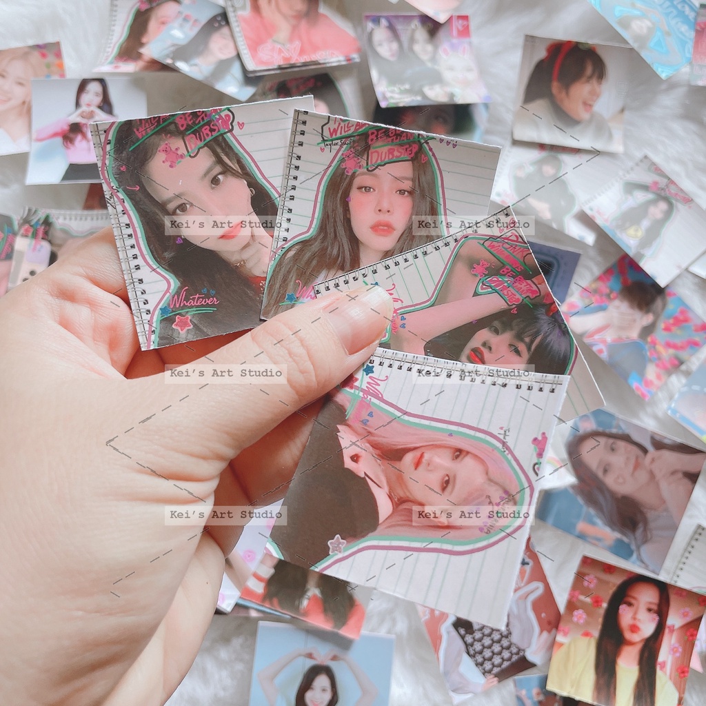 Nhận in theo yêu cầu - Set 100 cái tem niêm phong blackpink rosé, lisa, jennie, jisoo meme cute dễ thương vui nhộn