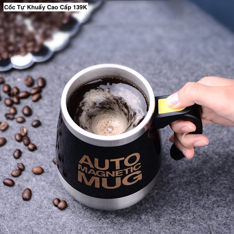 Cốc Tự Khuấy, Cốc Pha Đồ Uống Tự Động Giữ Nhiệt Đa Năng - Pha Cafe ,Trà, Ngủ Cốc Dễ Dàng - FreeShip toàn quốc