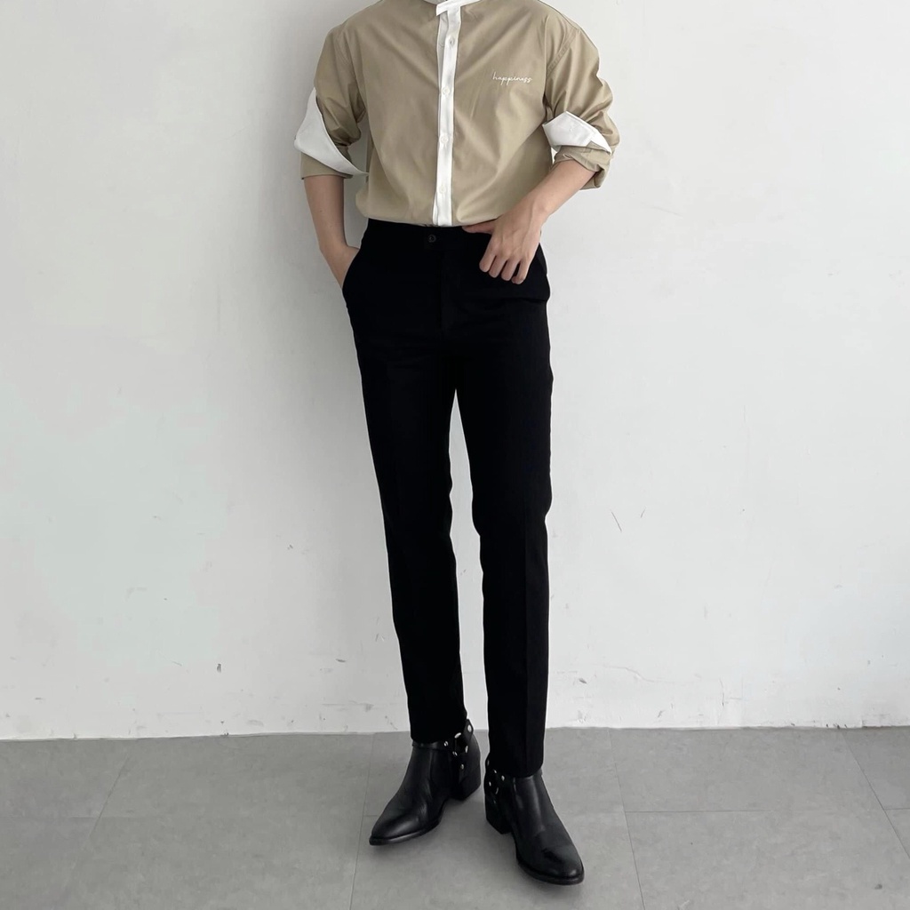 Quần Âu Phối Boots Nam Cao Cấp Vải Cashmere Mịn Đứng Form Giặt Máy Thoải Mái Không Bai Nhão - TDK Style