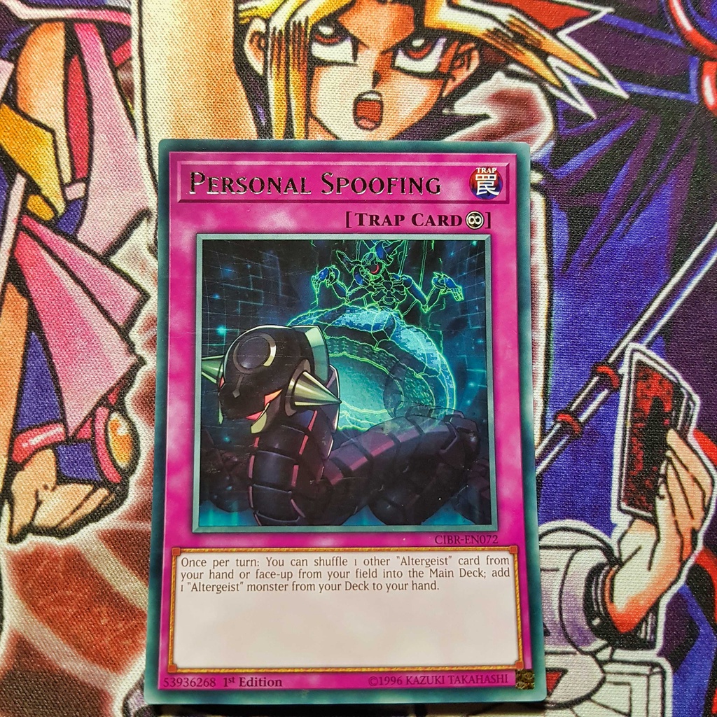 Thẻ bài Yugioh chính hãng | Personal Spoofing | CIBR Rare.