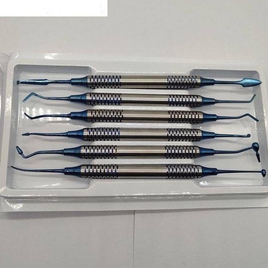Dụng cụ nha khoa bộ xoang trám 6 cây ,bộ 6 cây trám thẩm mỹ chất liệu titan dùng trong nha khoa