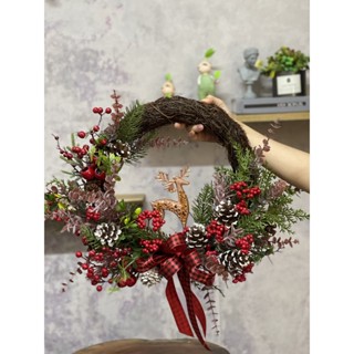 Vòng Nguyệt Quế Noel Trang Trí Giáng Sinh, Decor Phòng Khách, Shop, Studio của Mê Thảo Flower