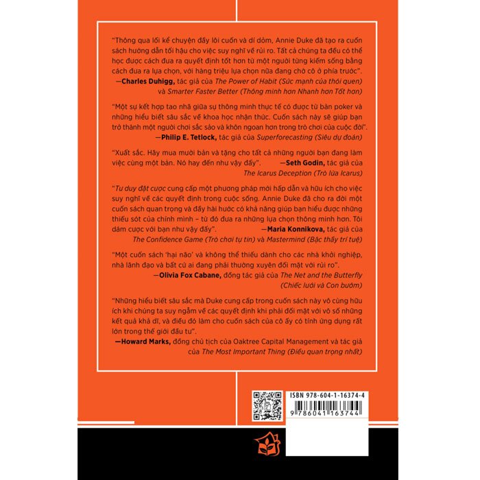 Sách - Tư Duy Đặt Cược - Quyết Định Sáng Suốt Hơn Khi Không Có Đủ Thông Tin