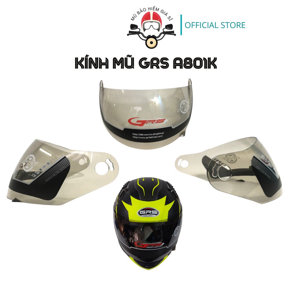 Kính mũ bảo hiểm fullface GRS A801K