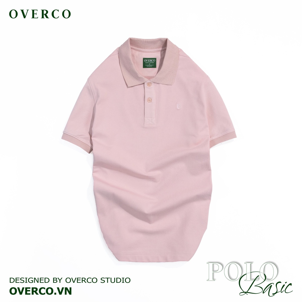 Áo Polo Nam BASIC OVERCO Cao Cấp Chất Vải Cotton USA Mềm Mịn Thoáng Mát 7 Màu