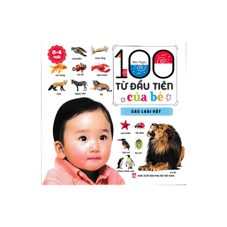 Sách - Combo 100 Từ Đầu Tiên Của Bé - Bìa Cứng (Bộ 3 Cuốn - ND)