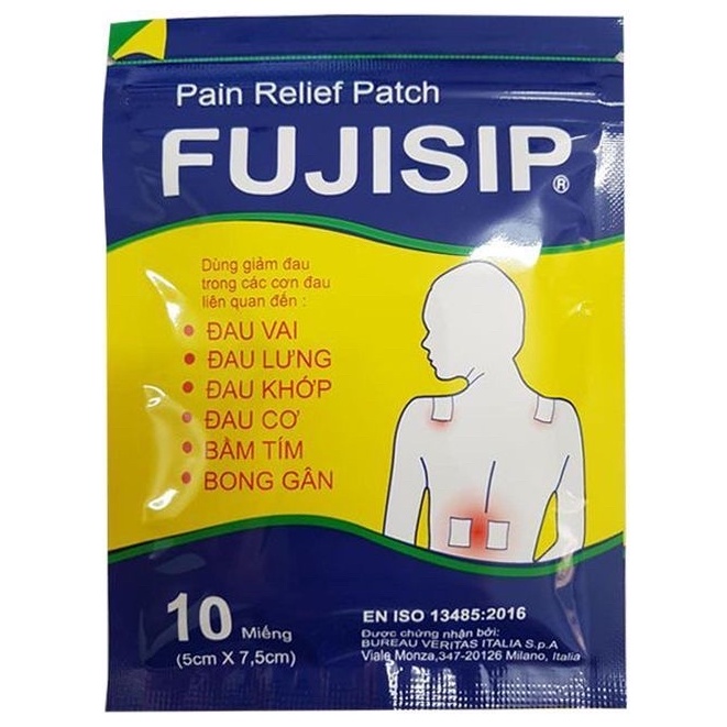 Salonship và fujisip miếng dán giảm đau