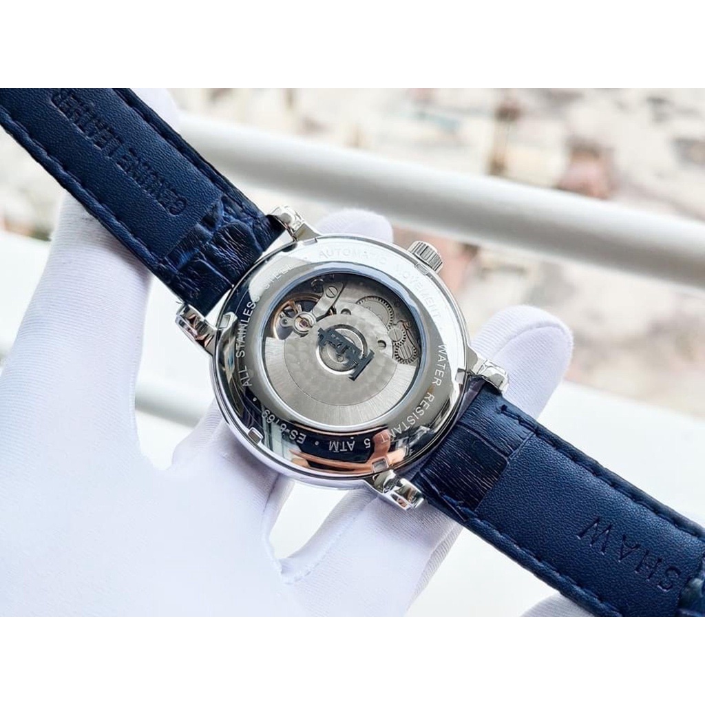 Đồng hồ nam dây da Thomas Earnshaw Longcase Double Retrograde ES 8169 02