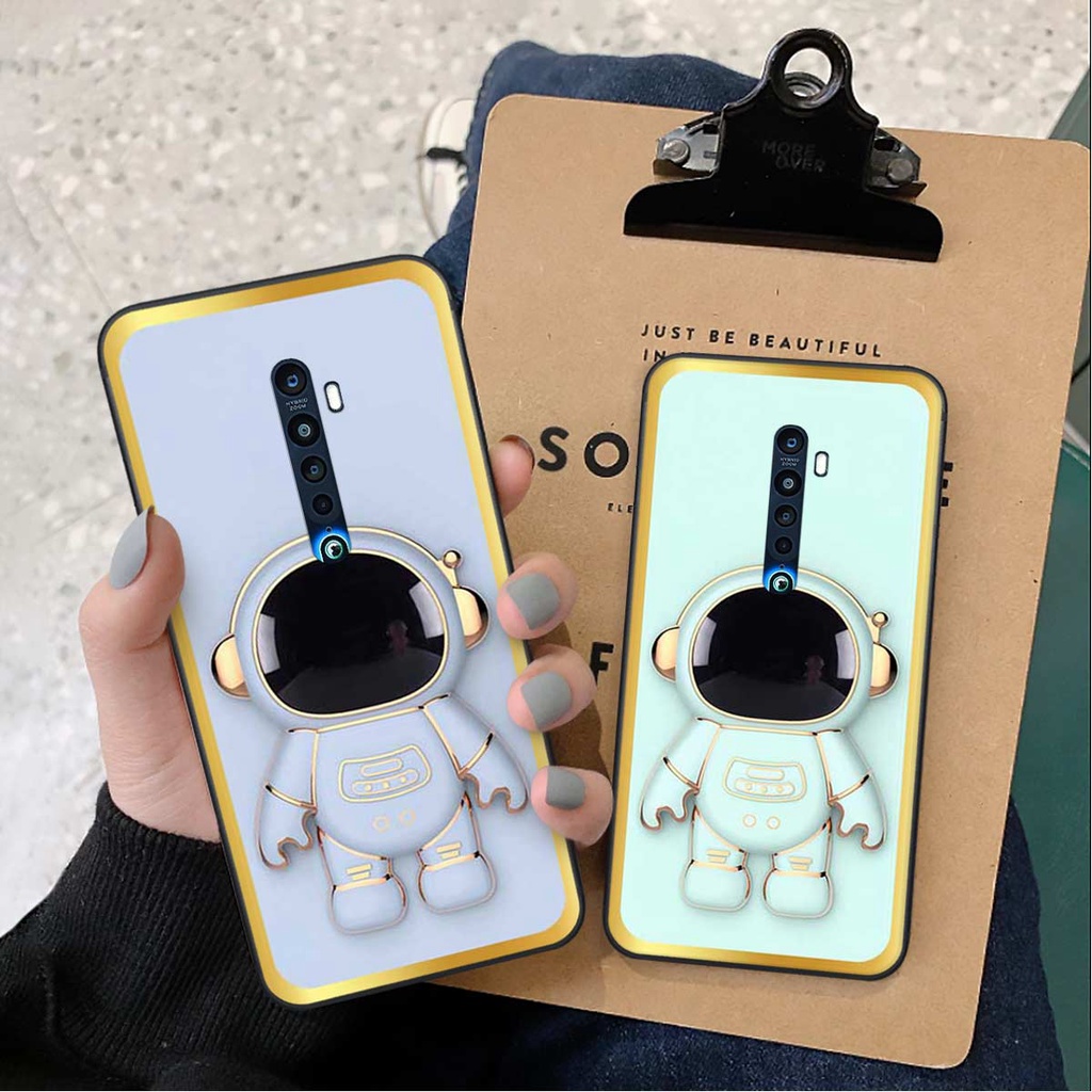 Ốp lưng Oppo Reno 2f / Reno2 F in hình kiểu 3D robot phi hành gia sắc màu thời trang