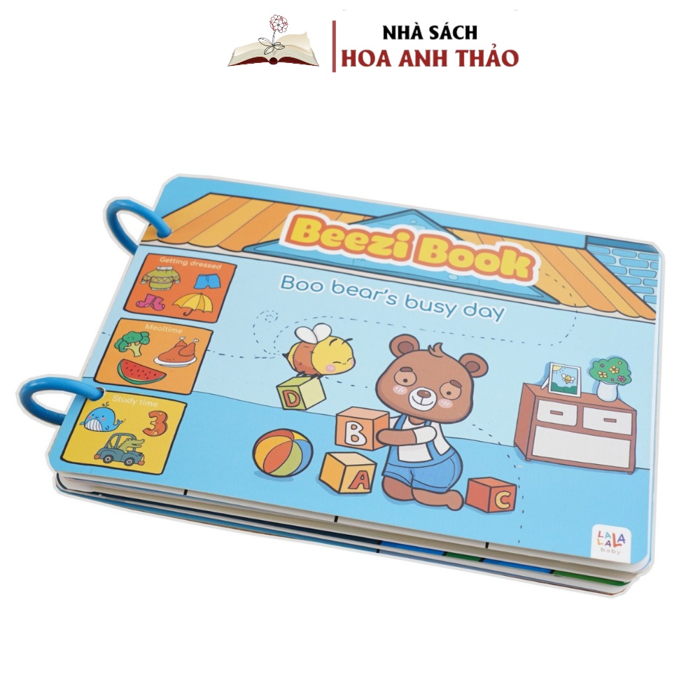 Học Liệu Bóc Dán Montessori  Busy Book Song Ngữ Anh Việt Beezi Book, Thương Hiệu Lalala Baby Made In Việt Nam