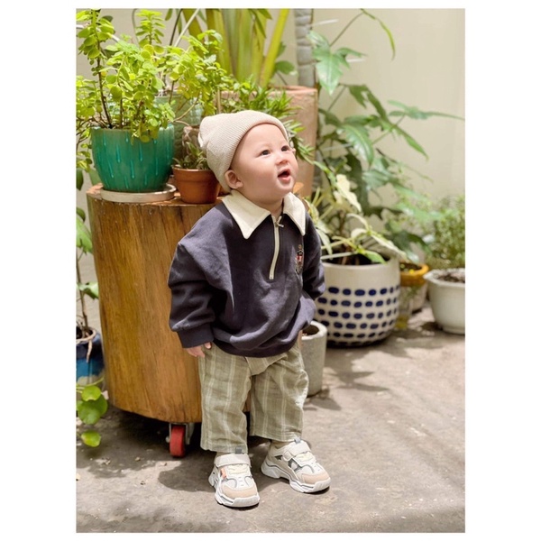 Mũ len THÊU TÊN độc quyền style cực chất cho bé