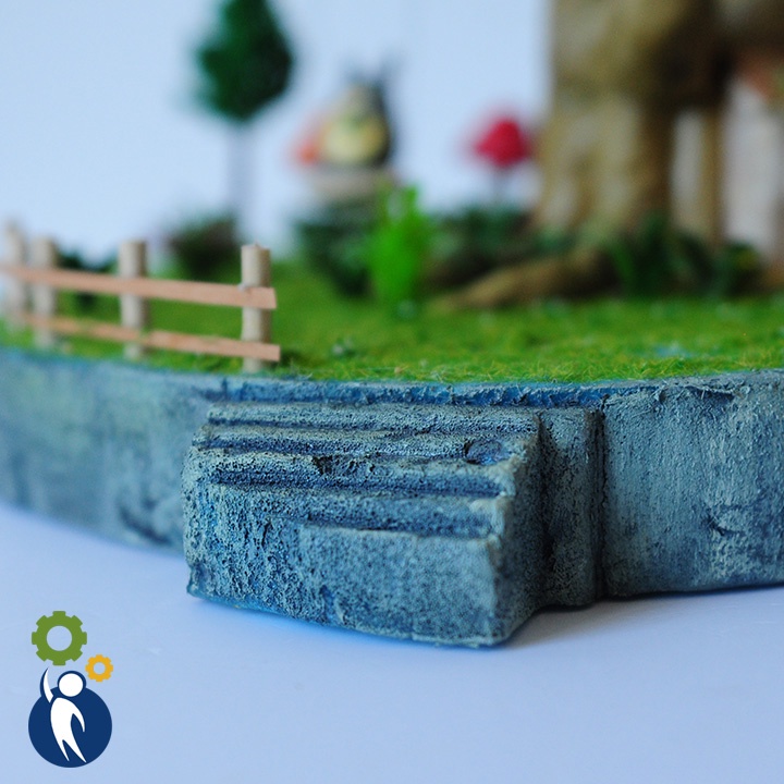 1 Tấm Xốp Làm Địa Hình 20x29x3cm, Vật liệu mô hình kiến trúc