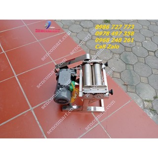 Máy cán khô mực làm bông mực, cán thịt bò khô chạy điện 220v