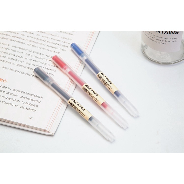 MUJI Bút Mực Đen Ngòi 0.38 / 0.5mm Kiểu Nhật Bản