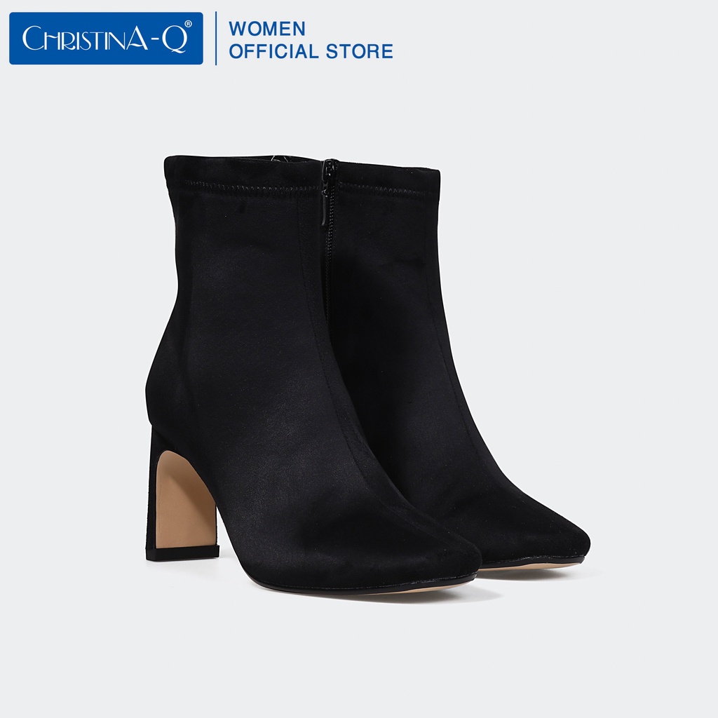 Giày boots nữ mũi vuông ChristinA-Q BOV012