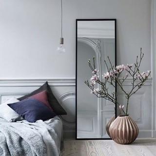 Gương soi toàn thân gương đứng decor kích thước 40x150 cm - Khung nhôm cao cấp