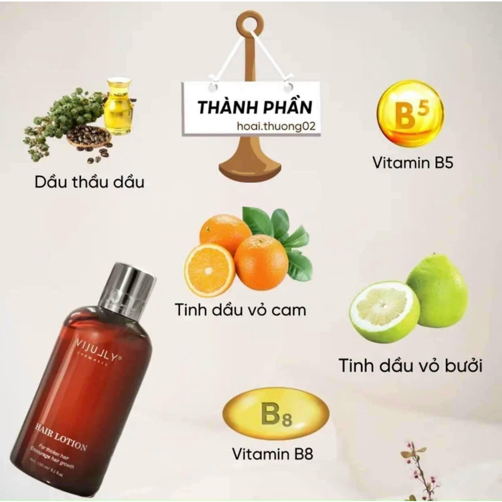 Tinh Dầu Xịt Bưởi Vijully 150ml - Kích Thích Mọc Tóc, Ngăn Rụng Tóc, Phục Hồi Hư Tổn