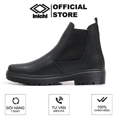 Chelsea Boots da nam thời trang INICHI G1107 da lì, đế cao thời trang