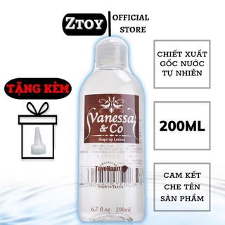 Gel Bôi Trơn Nhật Bản Trong Suốt Vanessa & Co 200ml tặng kèm vòi bơm gel tiện dụng
