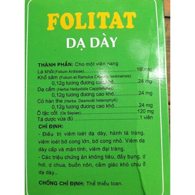 Viên uống dạ dày Folitat