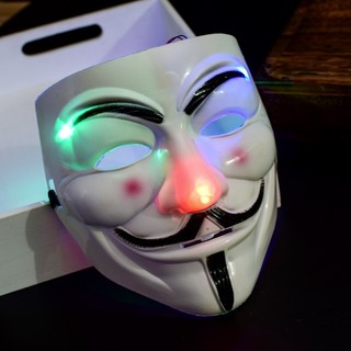 Mặt Nạ Hacker, mặt nạ hacker CÓ ĐÈN - Mặt Nạ cao cấp ( ĐÈN CÓ NHIỀU MÀU,NHIỀU KIỂU NHÁY ĐỔI MÀU)
