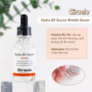 Tinh chất Serum dưỡng ẩm phục hồi da Ciracle Hydra B5 Source 30ml