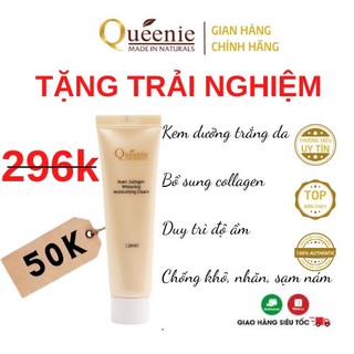 Kem Dưỡng Trắng Da Queenie Bổ Sung Collagen Tạo Màng Dưỡng Ẩm Trải Nghiệm 20ml