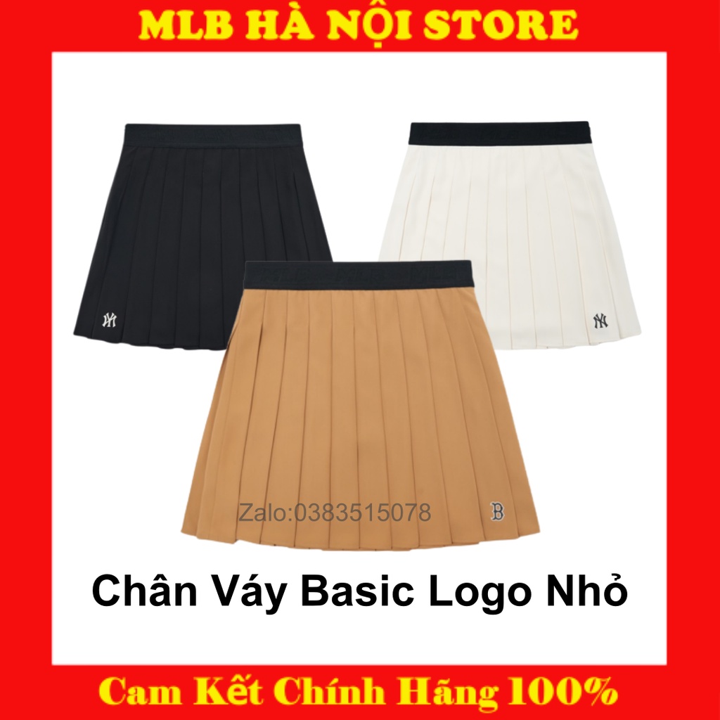 Chân Váy MLB Chính Hãng Xếp Li MLB Basic Women's Basic Pleeted skirt chuẩn Auth