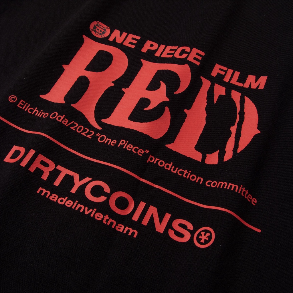 Áo Thun DirtyCoins x One Piece Film:Red Zoro T-shirt - Black