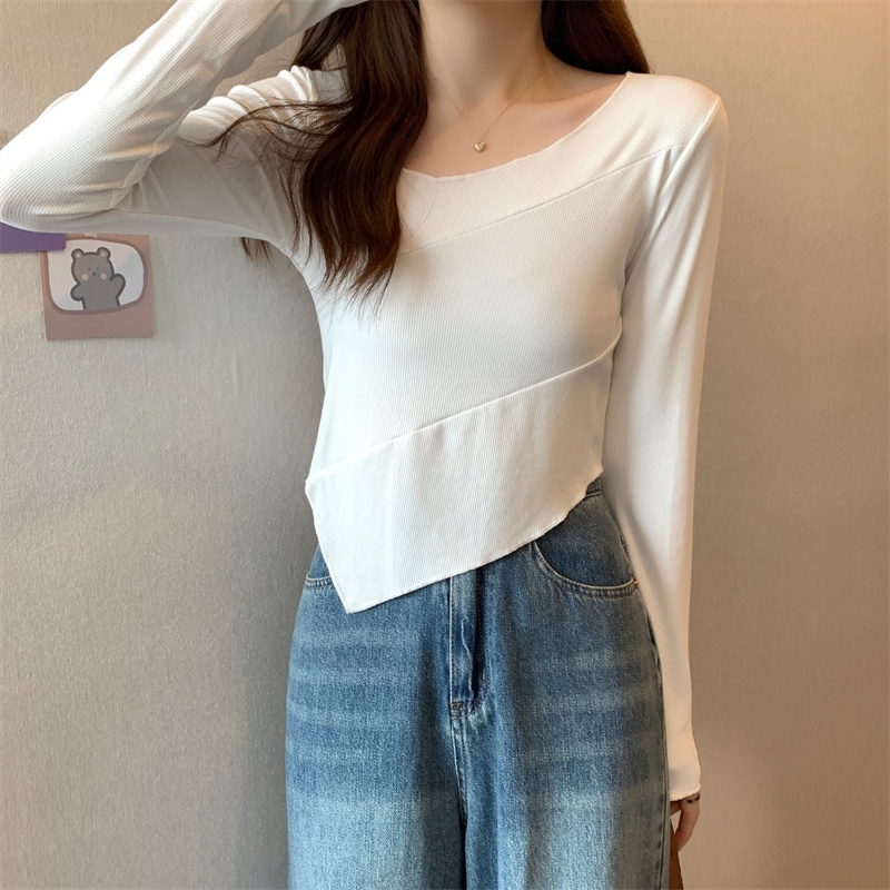 NRVP Áo Thun Nữ Dài Tay Phong Cách Hàn Quốc Mới 2023