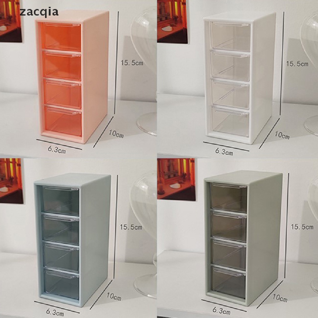 [zacqia] Hộp Đựng Đồ Trang Điểm Để Bàn 4 Tầng Kích Thước Nhỏ VN