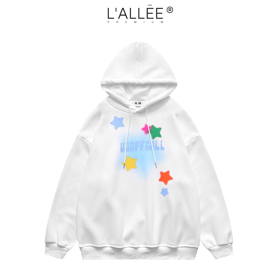 Áo khoác Hoodie nỉ hình Unoffcall Nam by Lallee.Design Áó nỉ có mũ form rộng chuẩn Unisex vải nỉ HD206