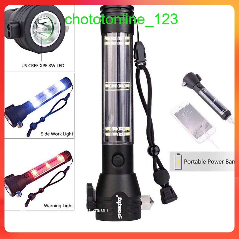 Đèn Pin Đa Năng T08 - 11 Chức Năng