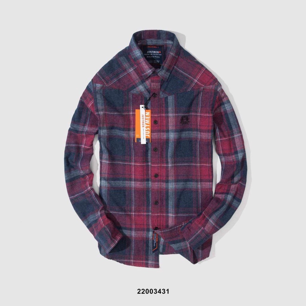 Áo Somi Tay Dài Caro Nam JM, Flanet Sang Trọng , Nhiều Màu Đẹp