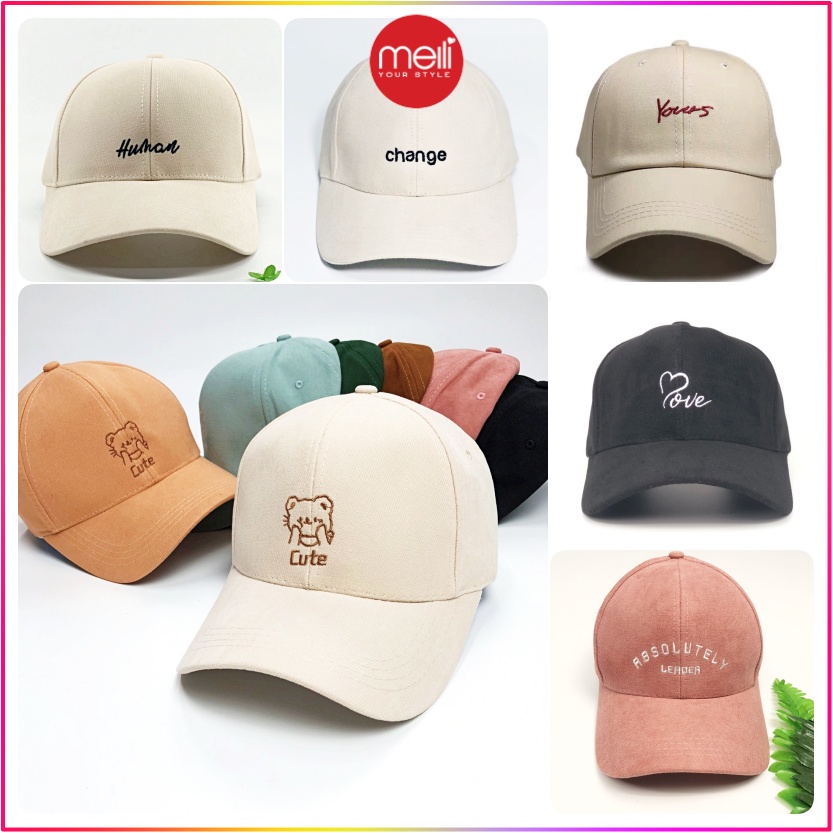 Mũ lưỡi trai nam nữ thời trang unisex nhiều mẫu độc đáo