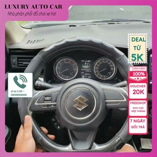 BỌC VÔ LĂNG D CUT DA CACBON DÀNH CHO SUZUKI XL7, SUZUKI ERTIGA , SUZUKI SWIFT , KIA SELTOS, ELANTRA SPORT