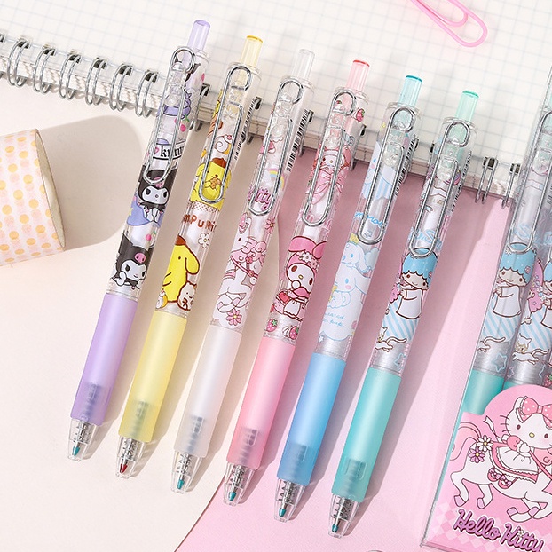 Bút Mực gel Ngòi 0.5mm Họa Tiết Hoạt Hình Dễ Thương