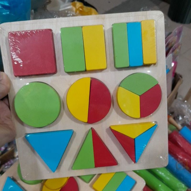 Bộ đồ chơi hình khối gỗ