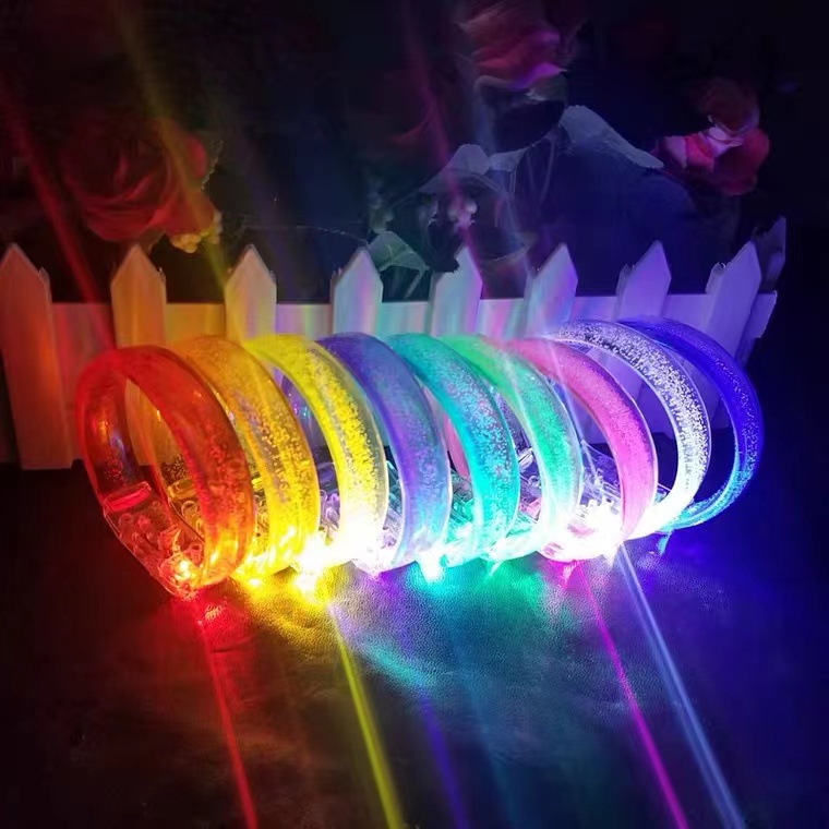 Vòng Tay Nhựa acrylic Có Đèn LED Thời Trang Cho Nam Và Nữ