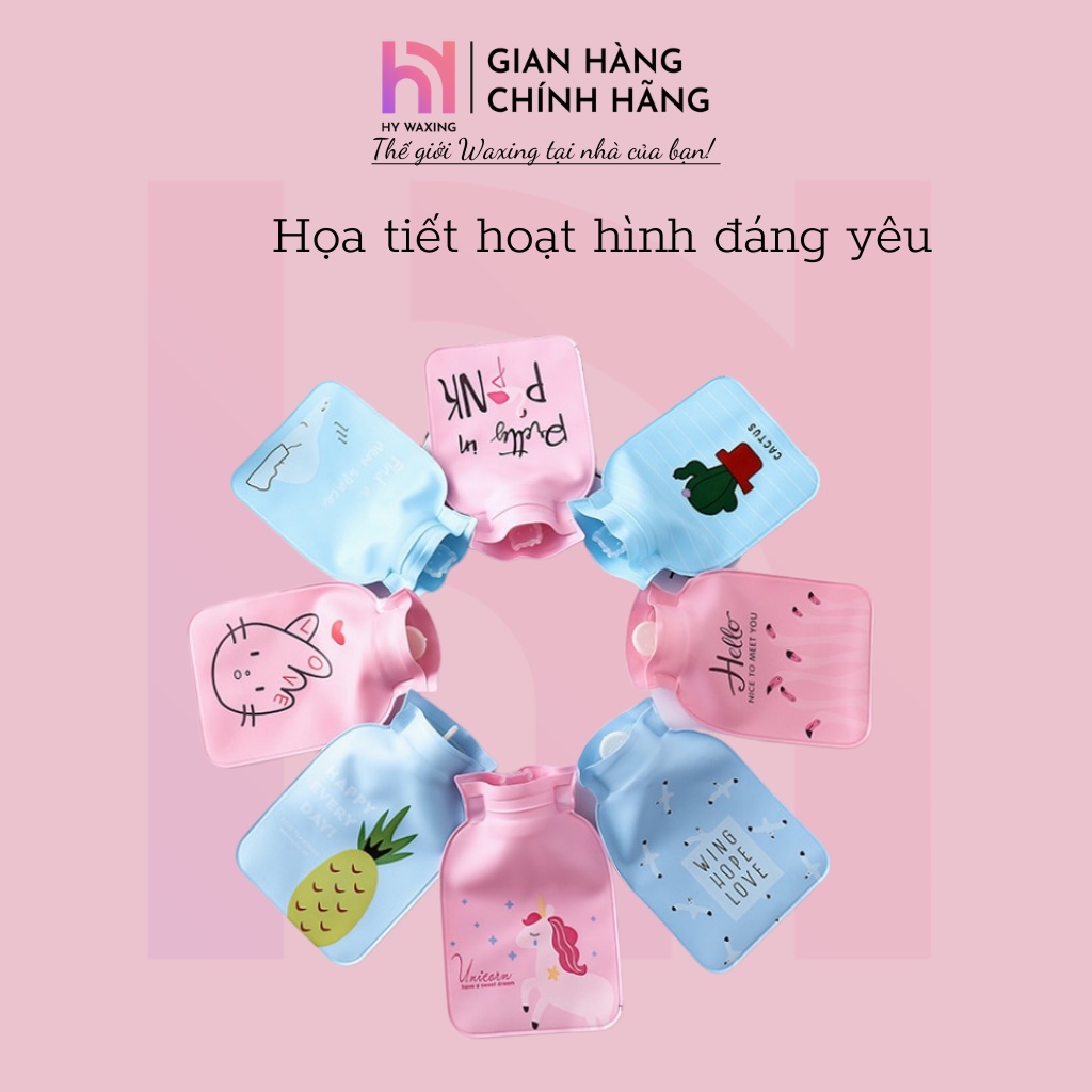 [CHE TÊN] Túi Sưởi Giữ Nhiệt Chườm Nóng Lạnh Giảm Đau Bụng Kinh, Nhức Mỏi Mini HYWAXING 8493