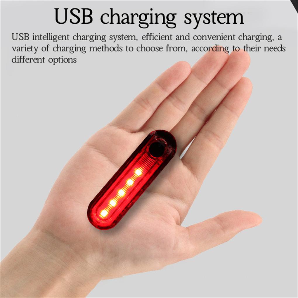 1 Bộ Đèn LED Gắn Đuôi Xe Đạp Sạc USB Chống Nước