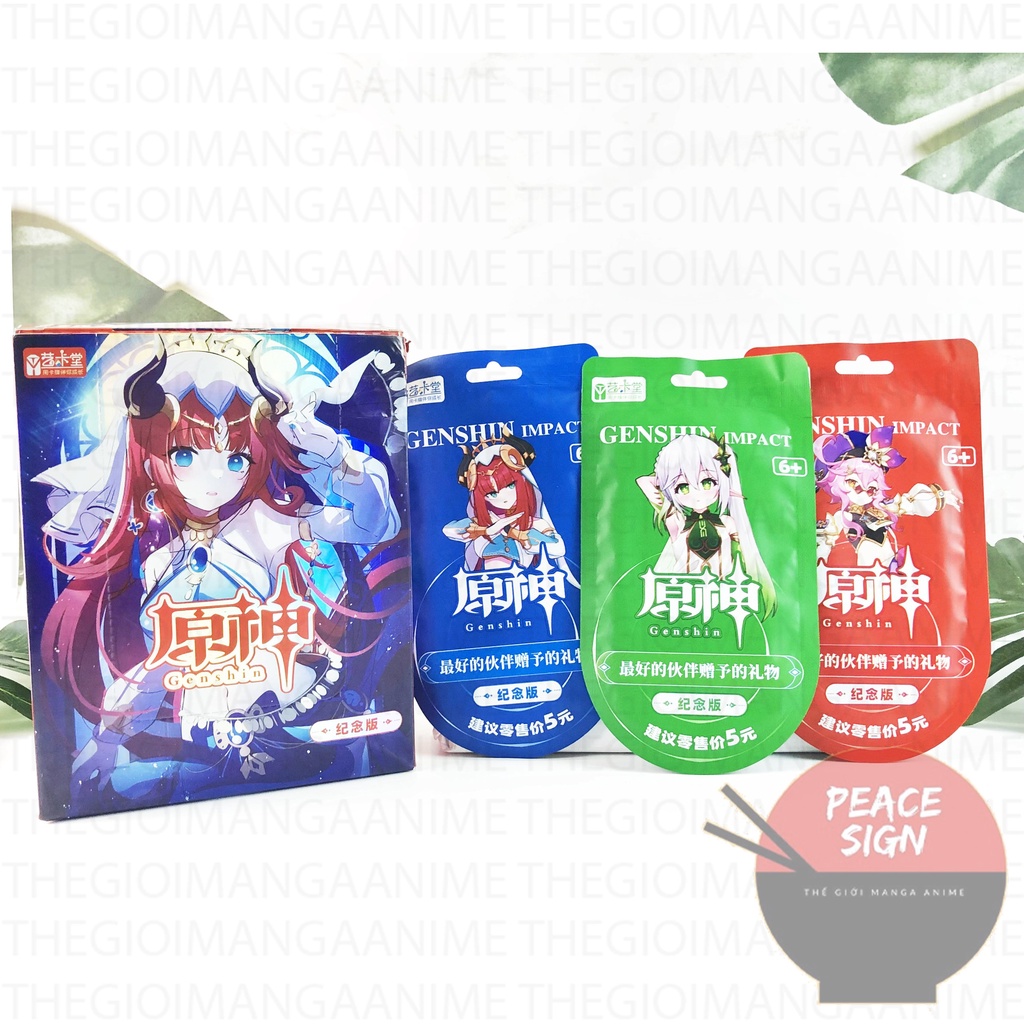(M40) Set ảnh thẻ nhân vật game GENSHIN IMPACT card trò chơi nhân phẩm gacha anime chibi sưu tập độc đáo