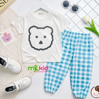 Bộ Đồ Cộc tay Minky Mom cho bé trai bé gái Chất thun lạnh mềm mát, Quần áo trẻ em mặc nhà